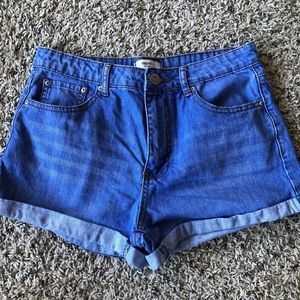 Forever 21 denim high waisted shorts